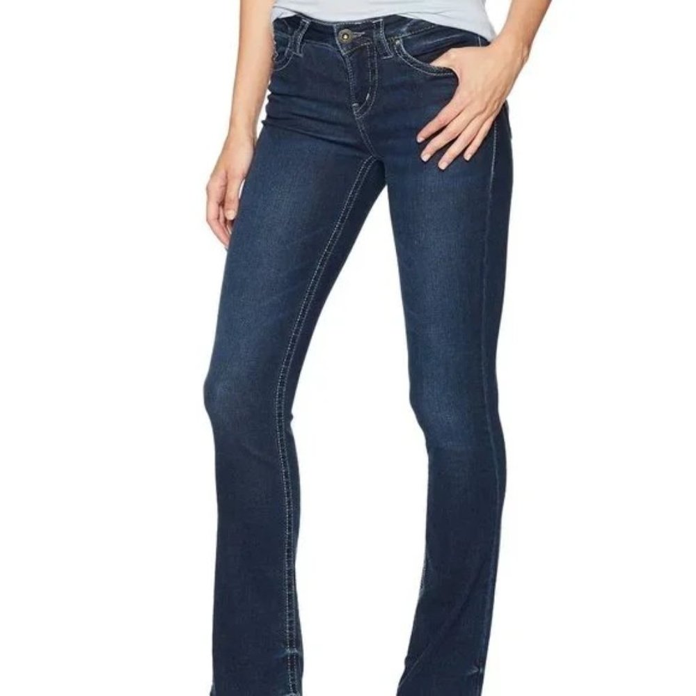 NWT Silver Jeans Boyfriend Mid Rise Slim Jeans 27